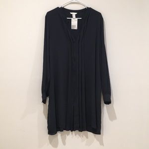 NWT shirt dress H&M Navy size 18